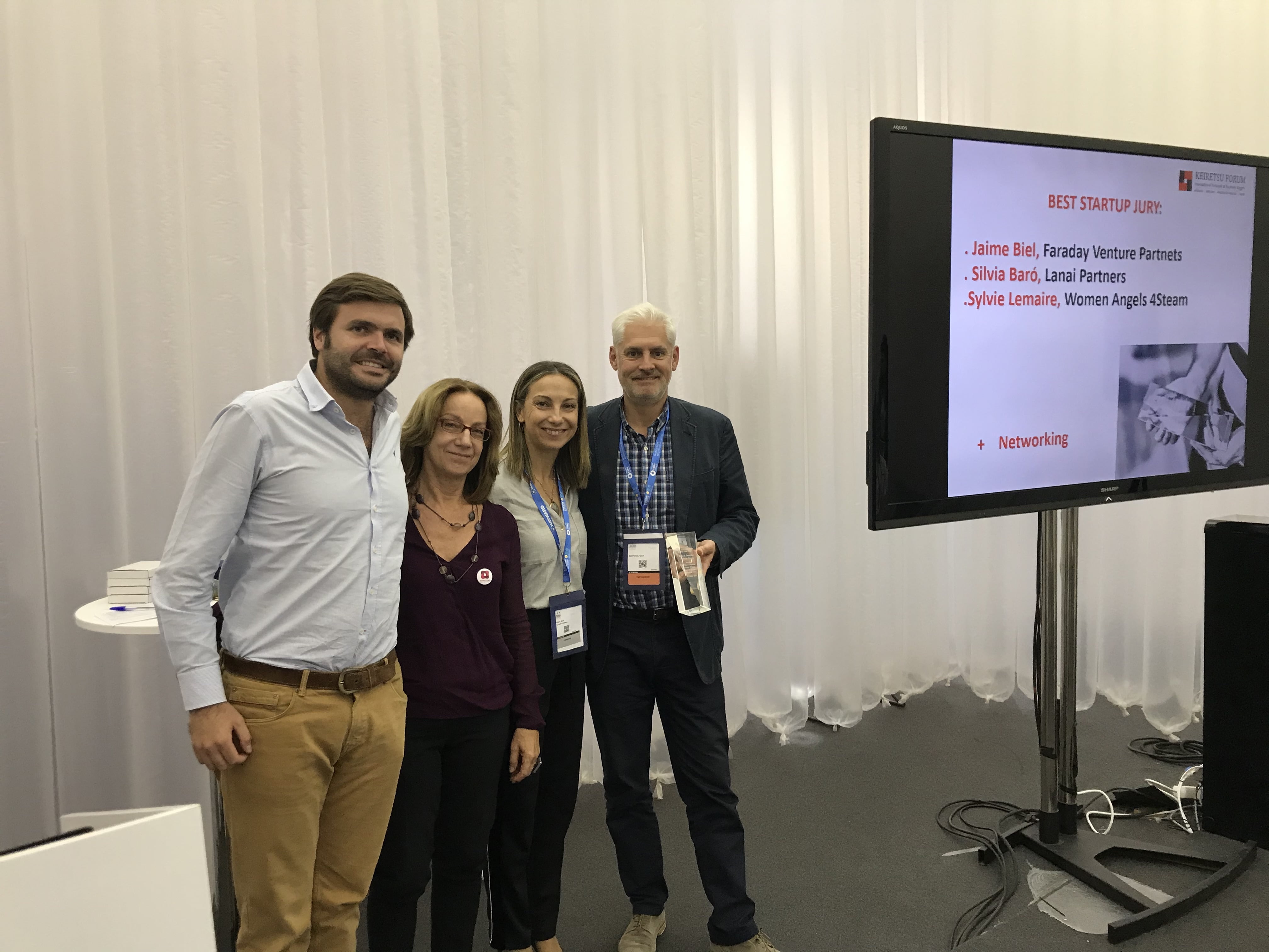 Premio Premio mejor presentación en el Foro de Inversión Keiretsu Forum Startup Village Piscina&Welness Barcelona
