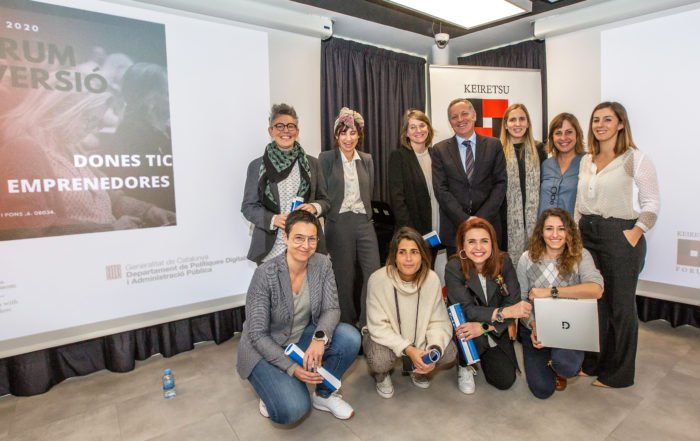 Emprendedoras de startups presentando en el Foro de Inversión de Keiretsu Forum