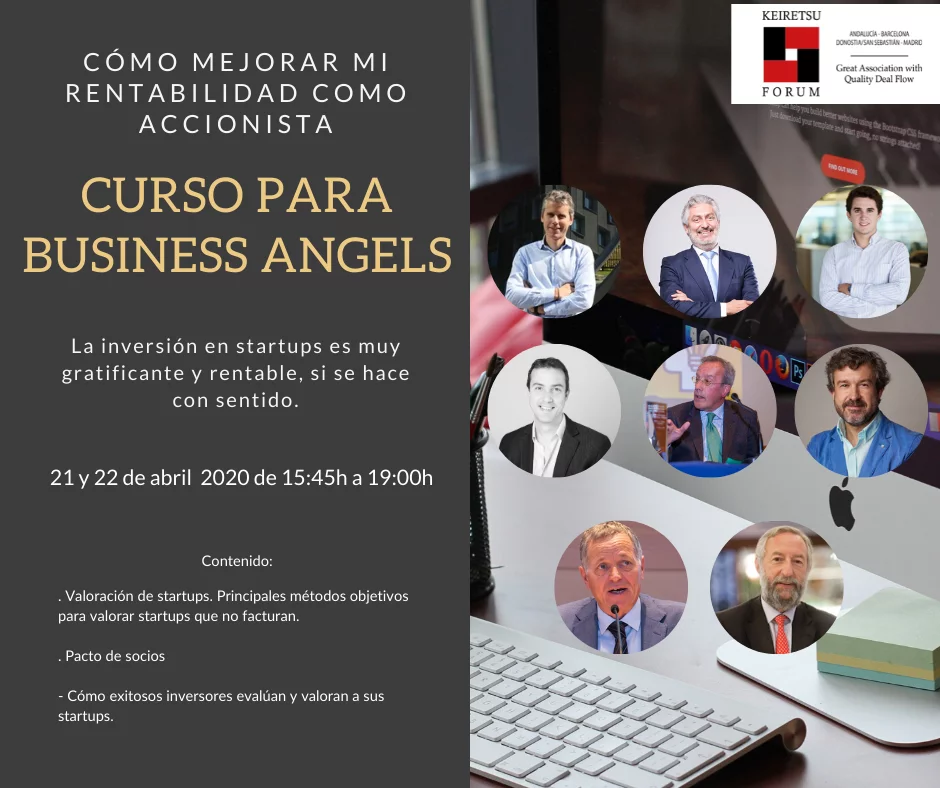 Curso para inversores privados en startups Business Angels