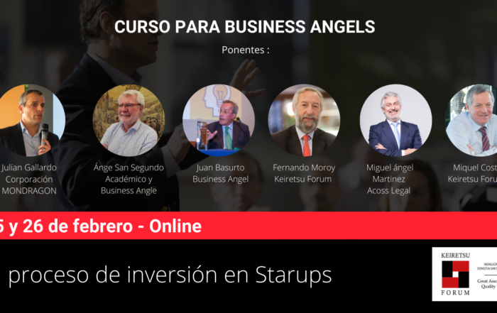 Curso para inversores privados Business Angles en la financiación para startups