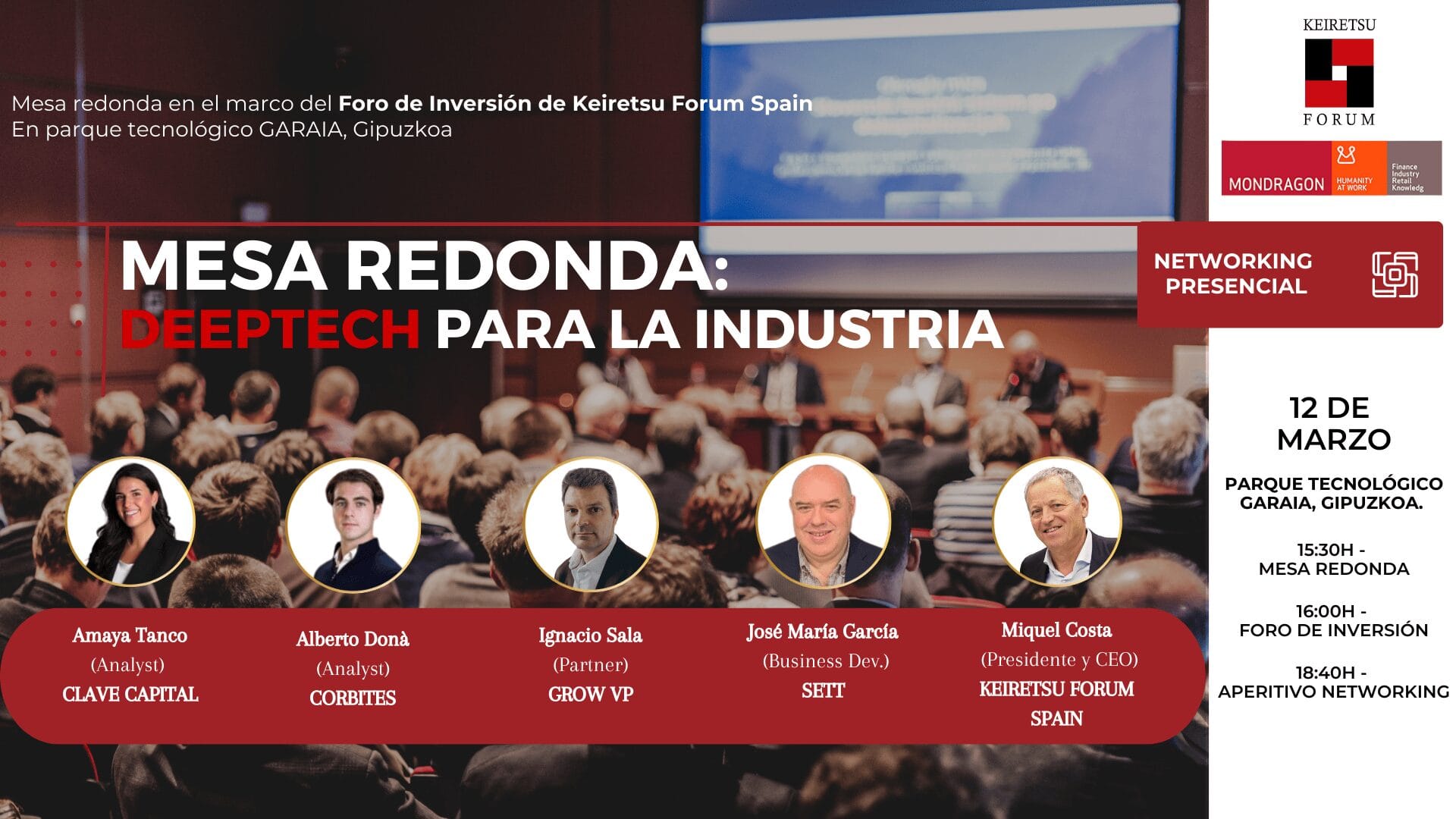 Mesa redonda en MONDRAGON Marzo 2026